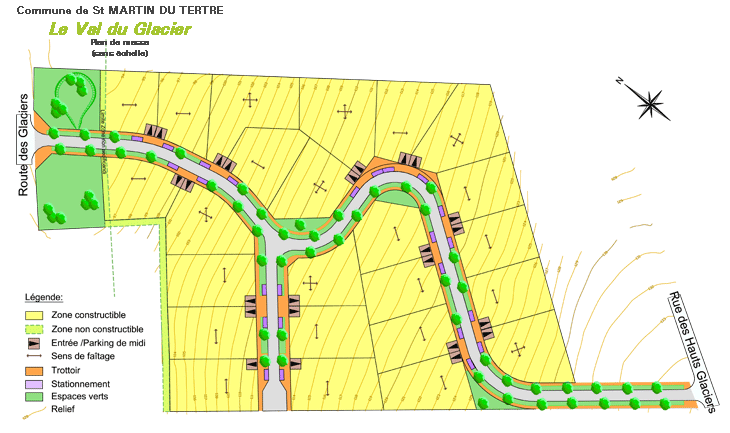 Plan de masse Le Val du Glacier 