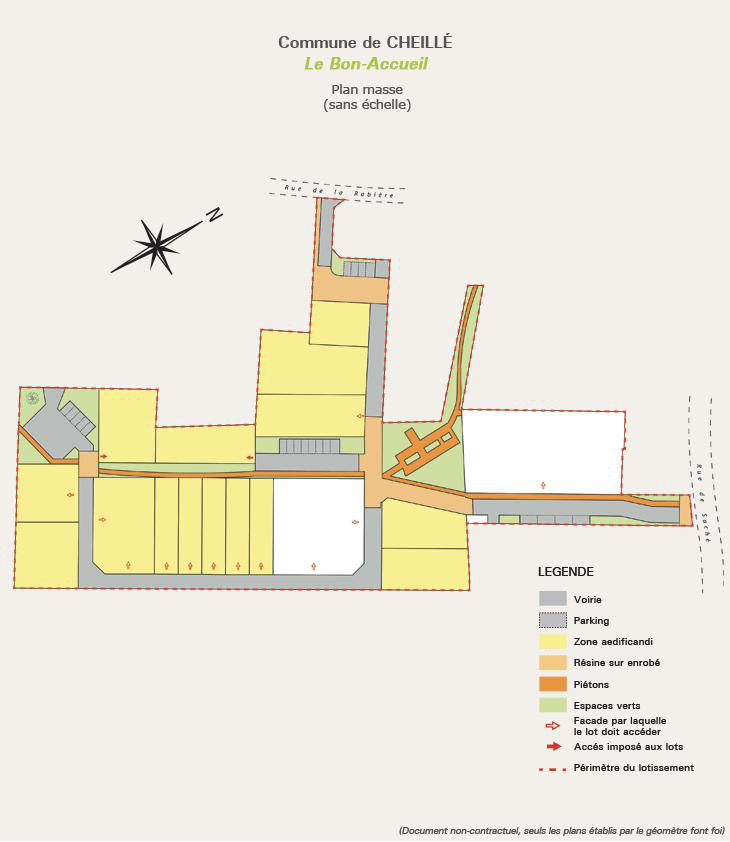 Plan de masse Eco quartier du Bon Accueil 