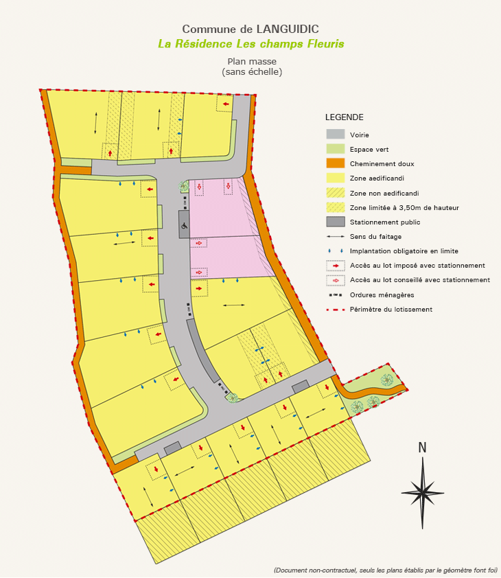 Plan de masse Les Champs Fleuris 