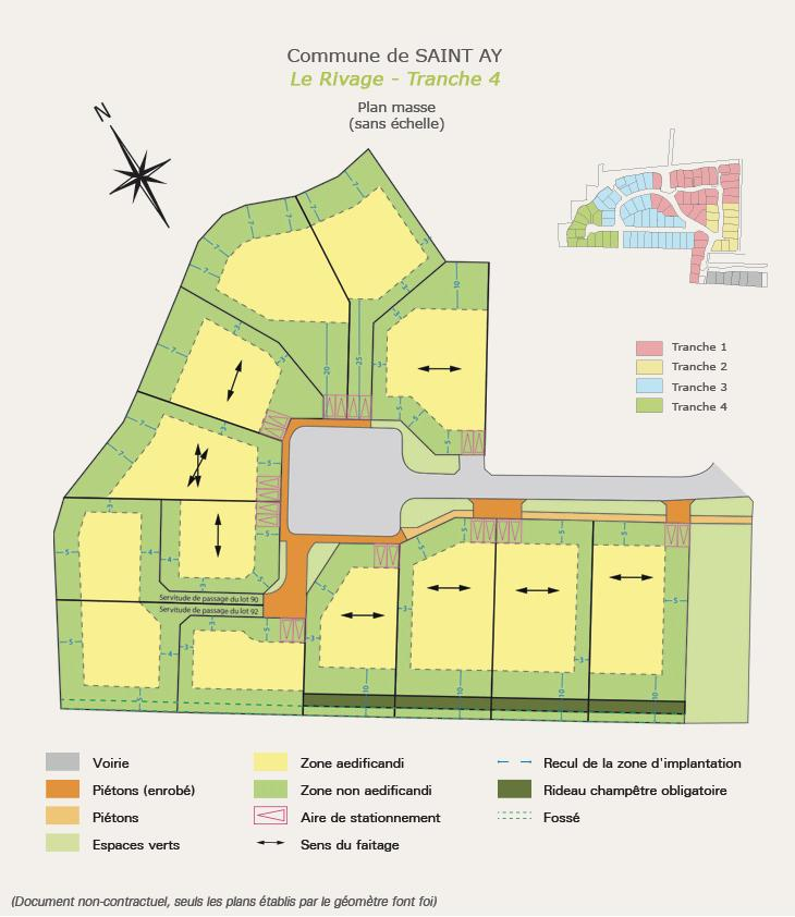 Plan de masse le Rivage - Tranche 4