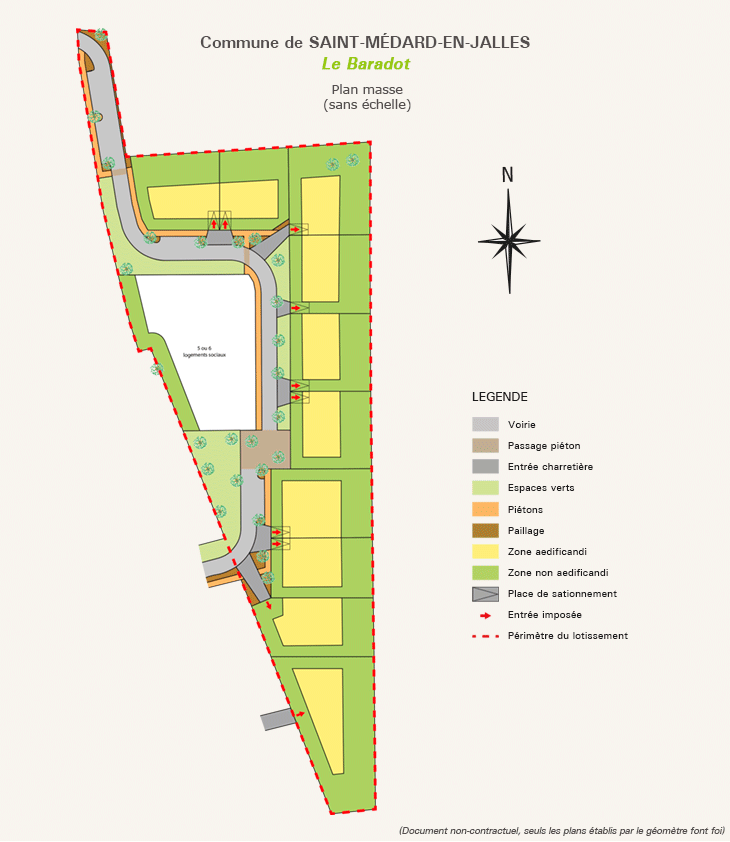 Plan de masse Le Baradot 