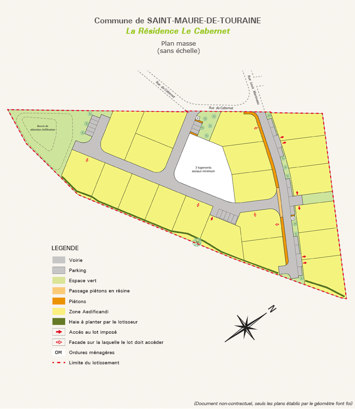 Plan de masse Le Cabernet 