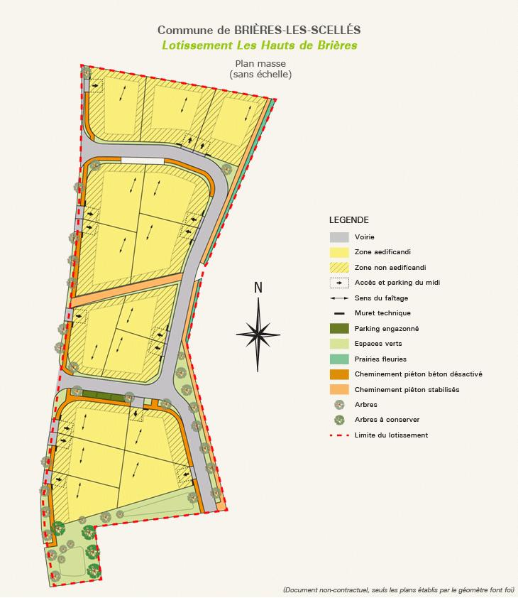 Plan de masse Les Hauts de Brières T1 
