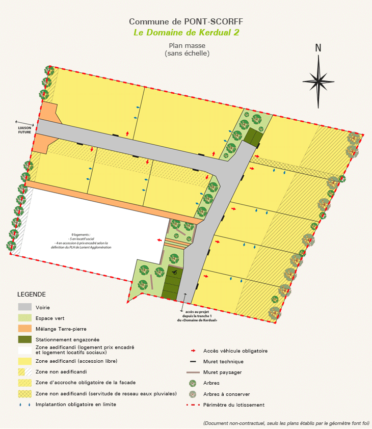 Plan de masse Le domaine de Kerdual 2 