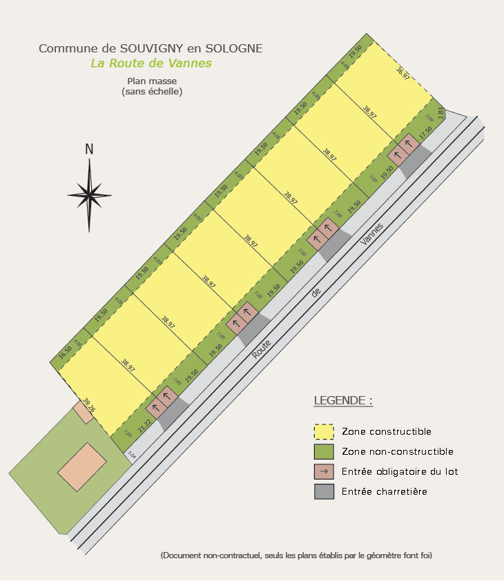 Plan de masse Route de Vannes 